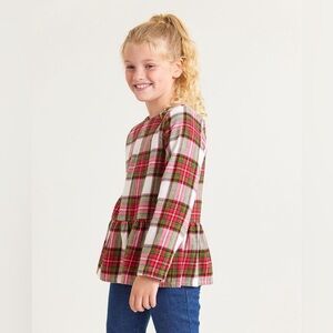 Hanna Andersson Flannelette Peplum Top size 4